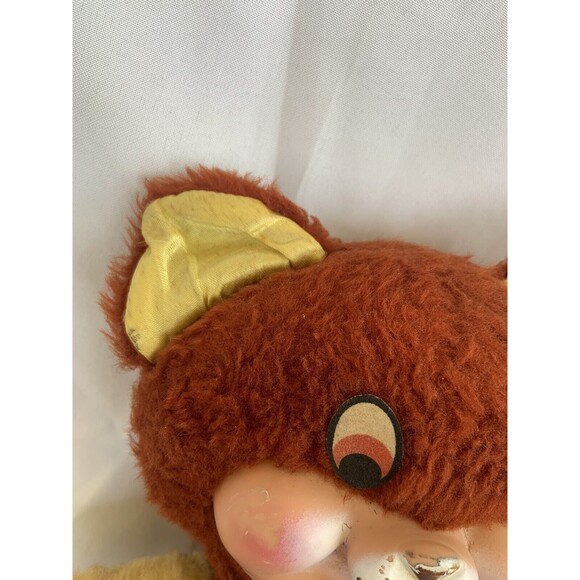 Vintage MCM Teddy Bear with Rubber Face Nose Snout & Mouth Stuffed - Picture 4 of 6